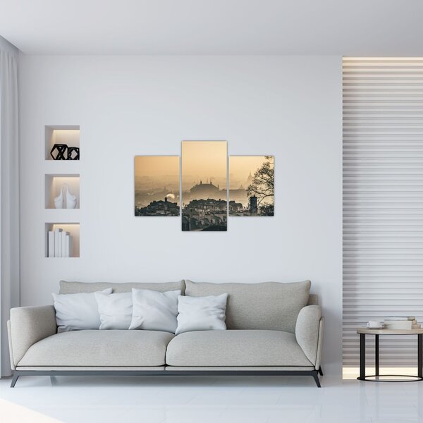 Slika - Grad pod maglom (90x60 cm)