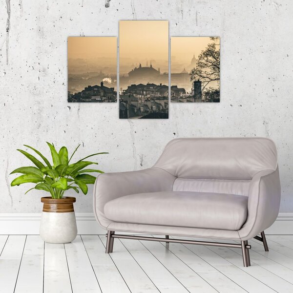 Slika - Grad pod maglom (90x60 cm)