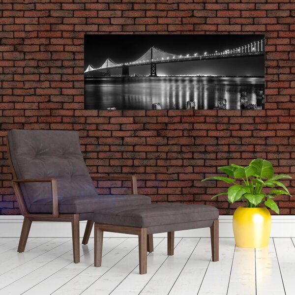 Slika - Crno-bijeli most (120x50 cm)