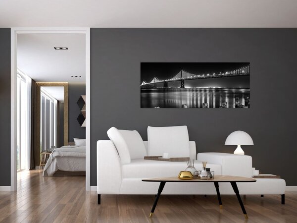 Slika - Crno-bijeli most (120x50 cm)