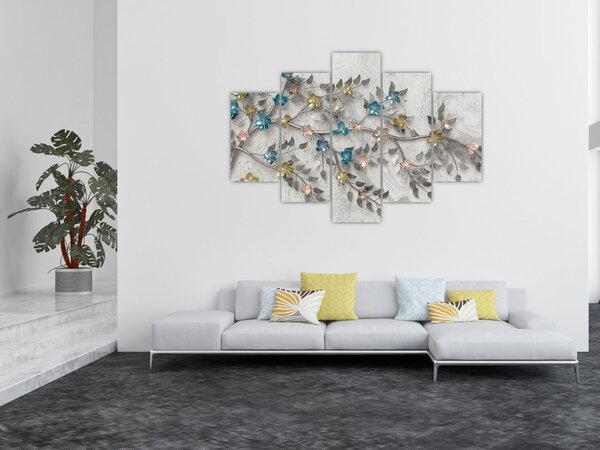 Slika- Na grani - apstrakcija (150x105 cm)
