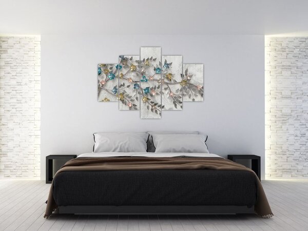 Slika- Na grani - apstrakcija (150x105 cm)