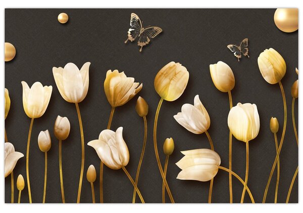 Slika - Tulipani - apstrakcija (90x60 cm)