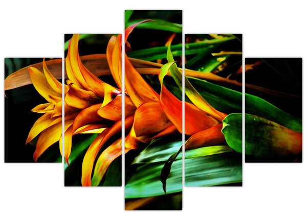 Slika narančastog buketa (150x105 cm)