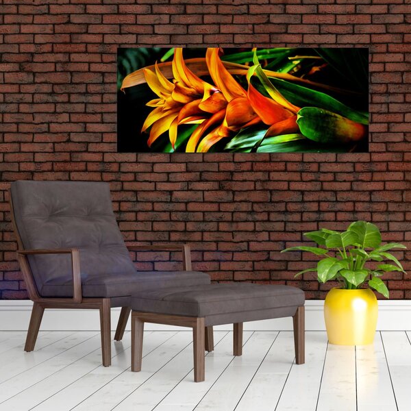Slika narančastog buketa (120x50 cm)