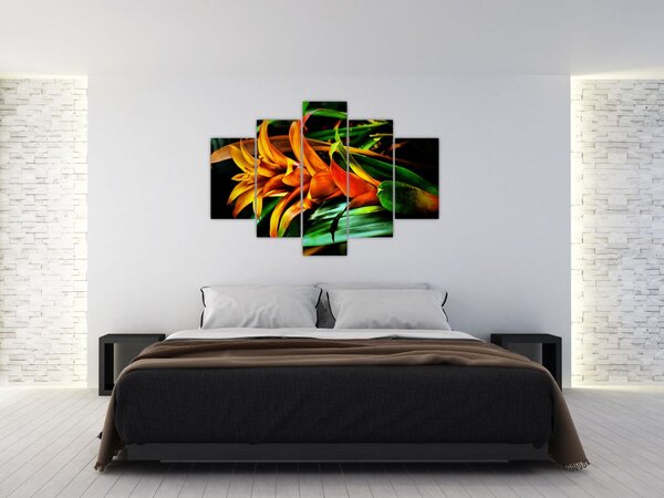 Slika narančastog buketa (150x105 cm)