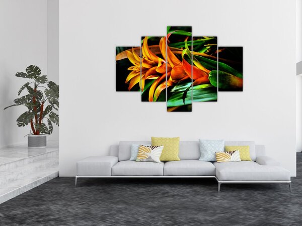 Slika narančastog buketa (150x105 cm)