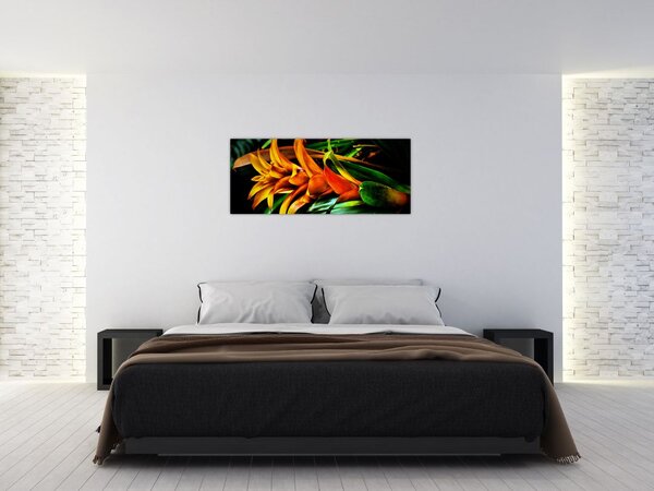 Slika narančastog buketa (120x50 cm)