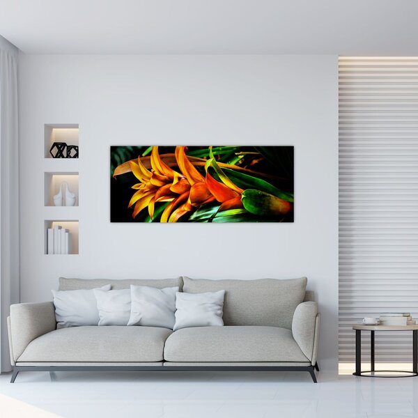 Slika narančastog buketa (120x50 cm)