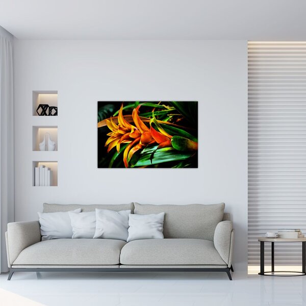 Slika narančastog buketa (90x60 cm)