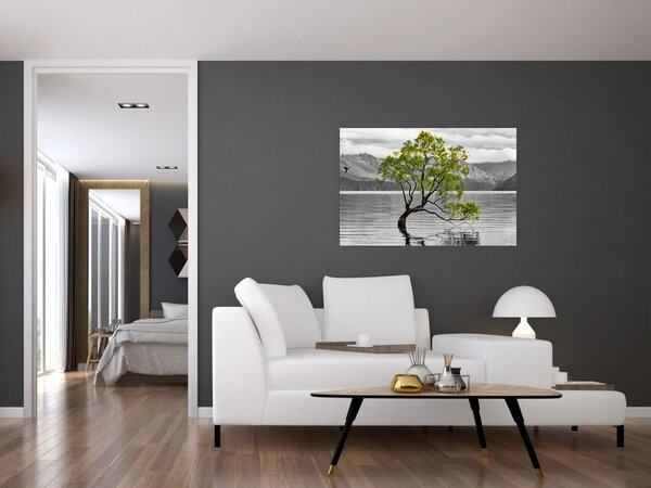 Slika stabla usred jezera (90x60 cm)