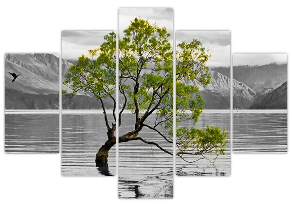 Slika stabla usred jezera (150x105 cm)