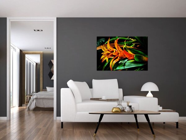 Slika narančastog buketa (90x60 cm)