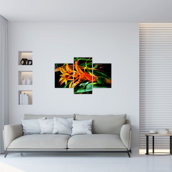 Slika narančastog buketa (90x60 cm)