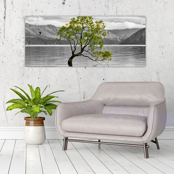 Slika stabla usred jezera (120x50 cm)