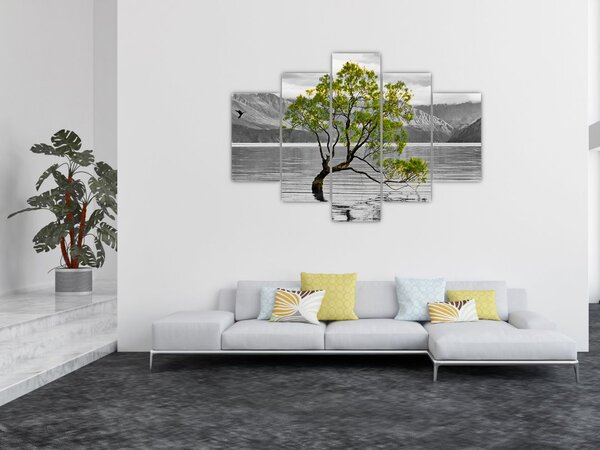 Slika stabla usred jezera (150x105 cm)