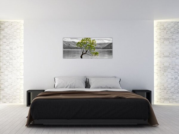 Slika stabla usred jezera (120x50 cm)