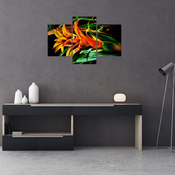 Slika narančastog buketa (90x60 cm)