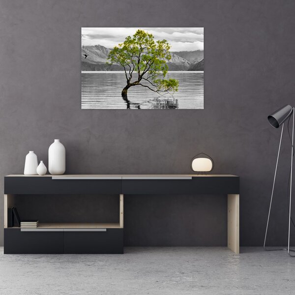 Slika stabla usred jezera (90x60 cm)