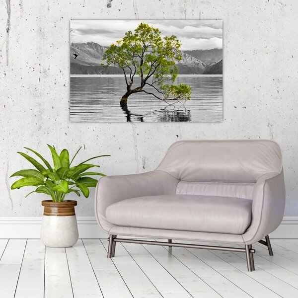 Slika stabla usred jezera (90x60 cm)
