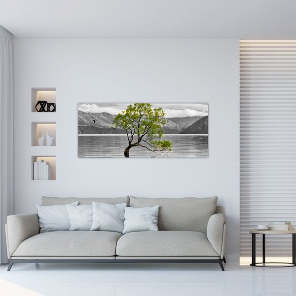 Slika stabla usred jezera (120x50 cm)