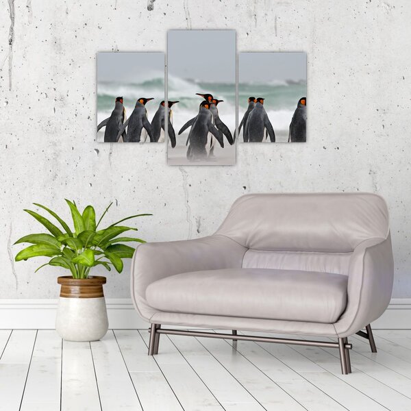 Slika pingvina uz ocean (90x60 cm)