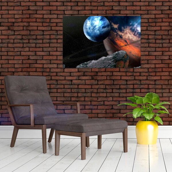 Slika planeta u svemiru (90x60 cm)