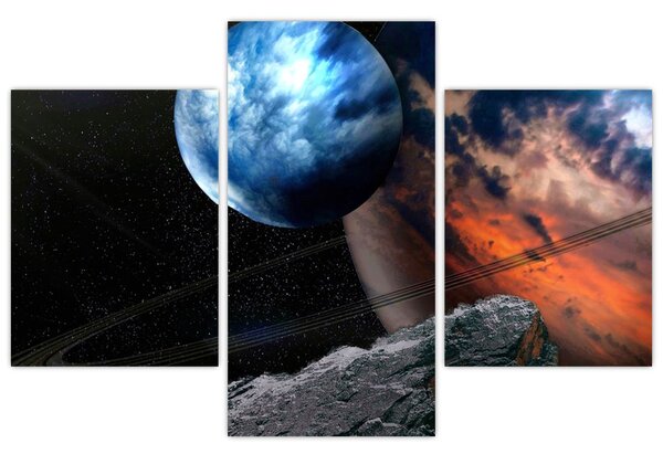 Slika planeta u svemiru (90x60 cm)