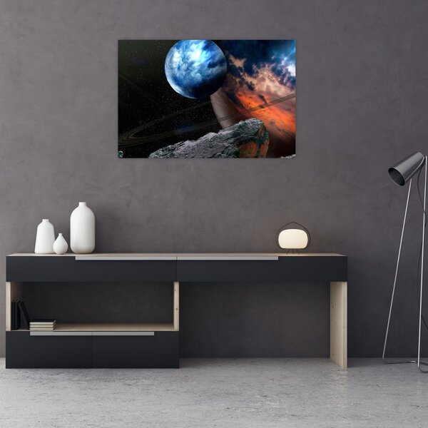 Slika planeta u svemiru (90x60 cm)
