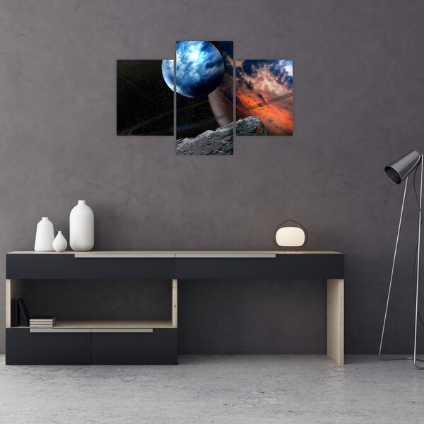Slika planeta u svemiru (90x60 cm)