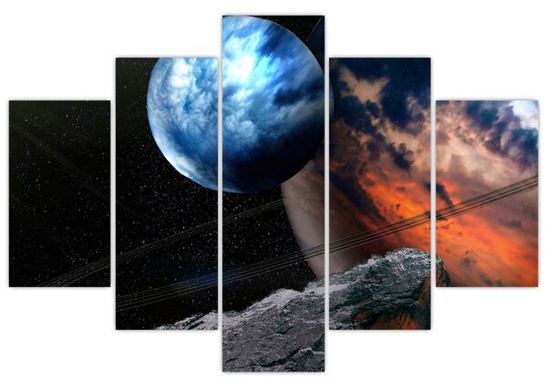 Slika planeta u svemiru (150x105 cm)
