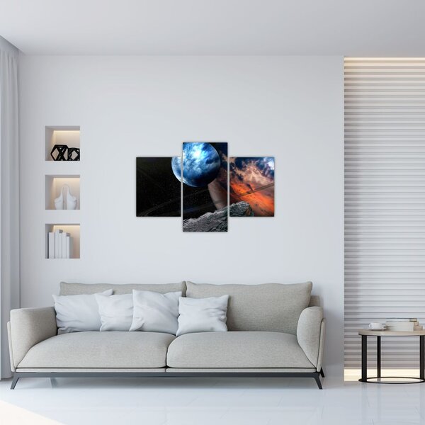 Slika planeta u svemiru (90x60 cm)