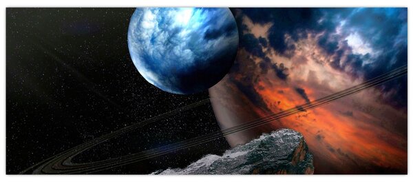 Slika planeta u svemiru (120x50 cm)