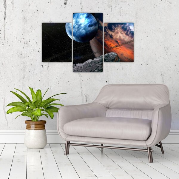 Slika planeta u svemiru (90x60 cm)