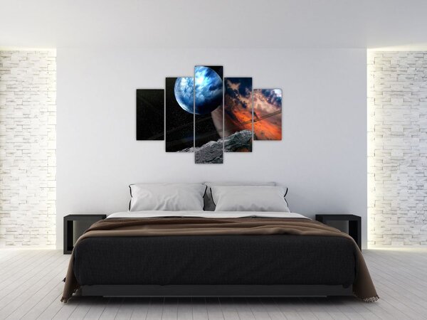 Slika planeta u svemiru (150x105 cm)