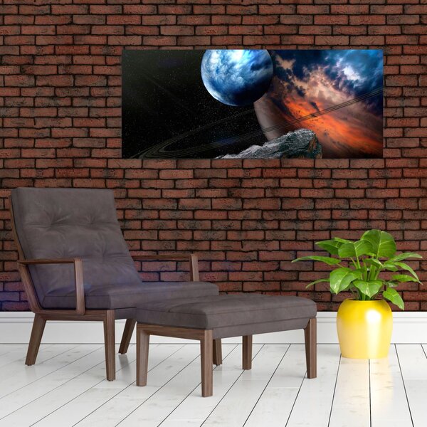 Slika planeta u svemiru (120x50 cm)