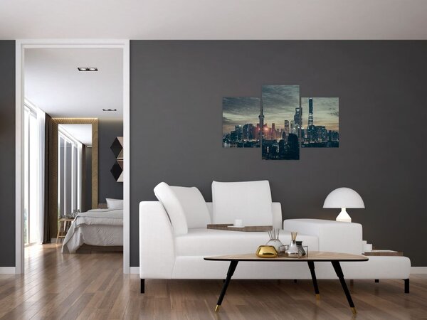 Slika grada u sumrak (90x60 cm)