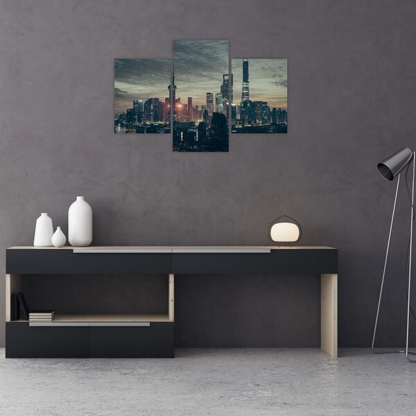 Slika grada u sumrak (90x60 cm)