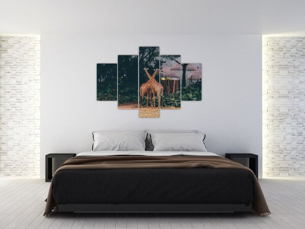 Slika dviju žirafa (150x105 cm)