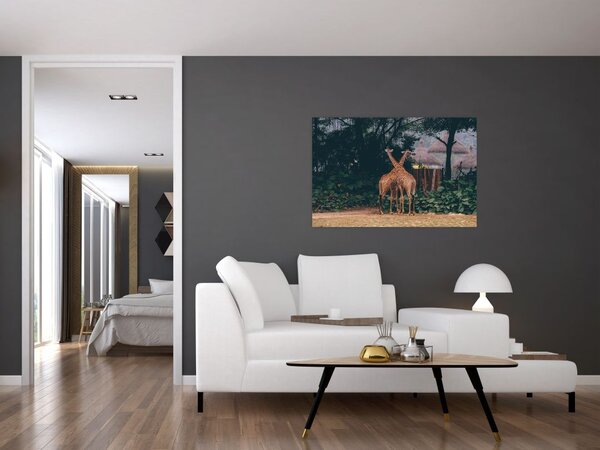 Slika dviju žirafa (90x60 cm)