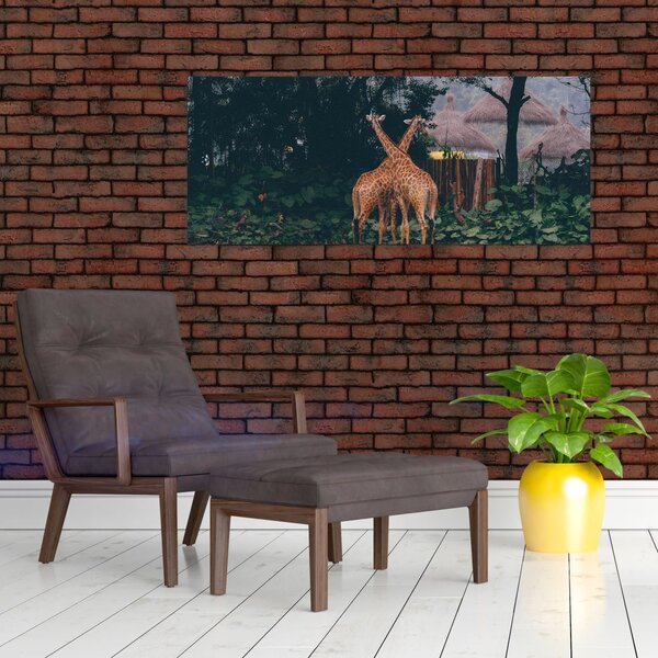 Slika dviju žirafa (120x50 cm)