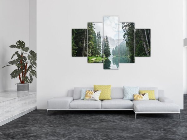 Slika šumskog jezera (150x105 cm)
