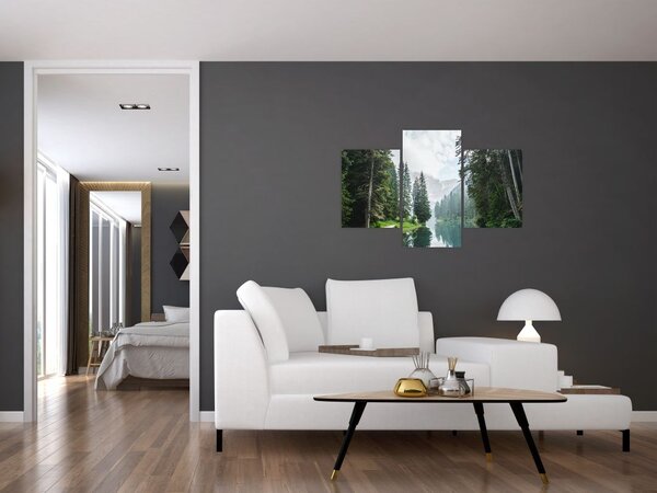 Slika šumskog jezera (90x60 cm)