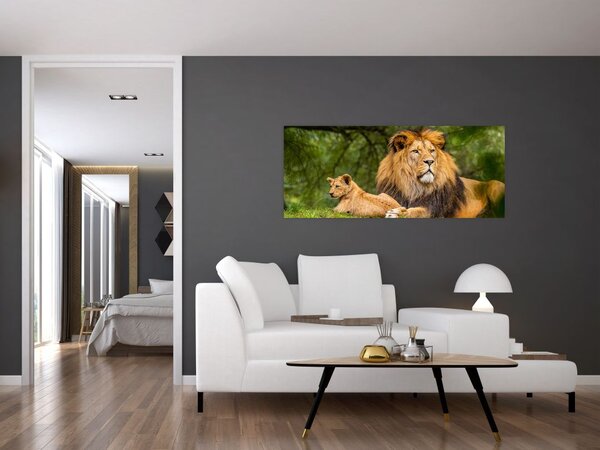 Slika lavova (120x50 cm)