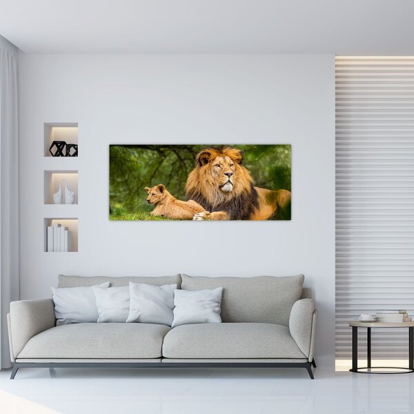 Slika lavova (120x50 cm)