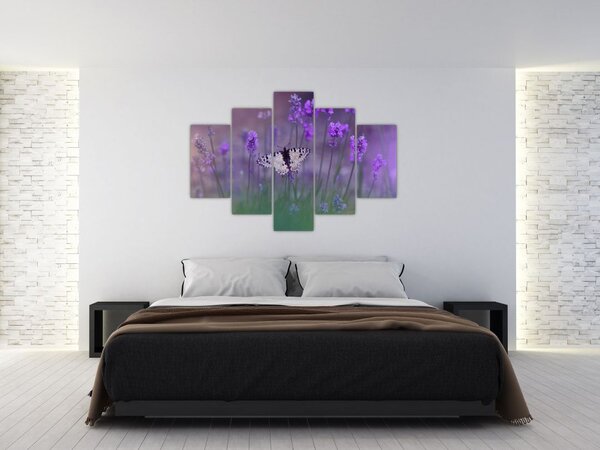 Slika - Leptir u lavandi (150x105 cm)