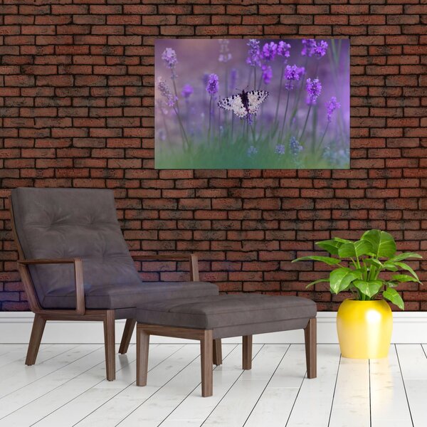 Slika - Leptir u lavandi (90x60 cm)