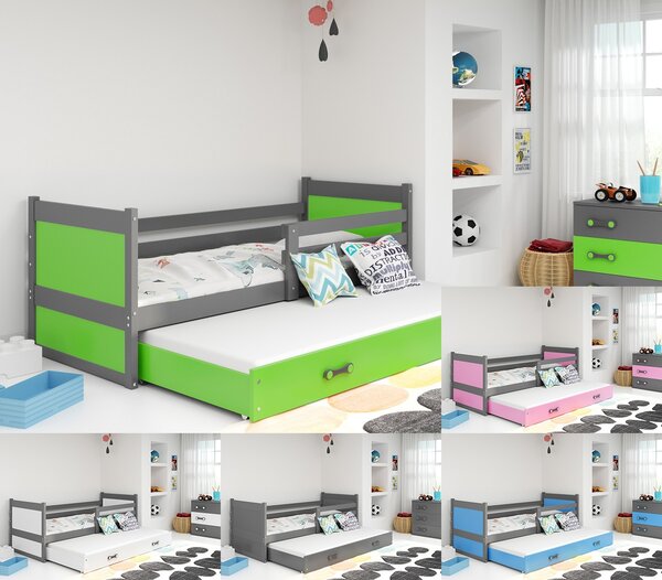 Krevet RICO 90x200 s dodatnim ležajem 90x200 - GRAFIT (više boja)