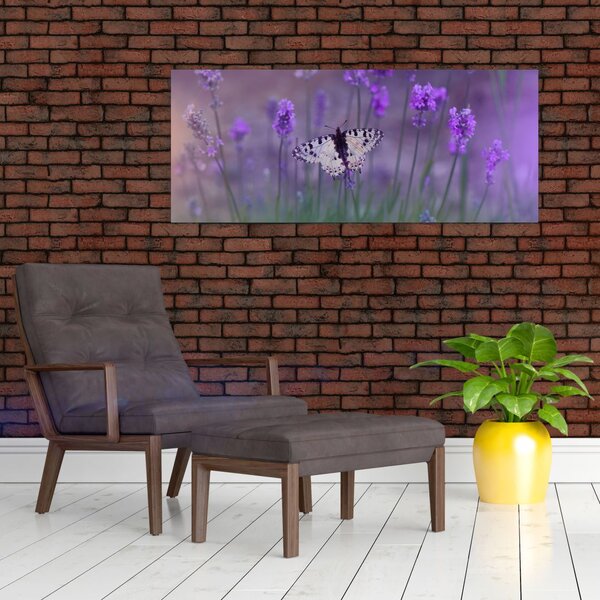 Slika - Leptir u lavandi (120x50 cm)