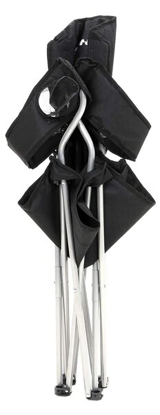 Kamp stolice NOMAD, set 2 kom, crna SongmicsHome